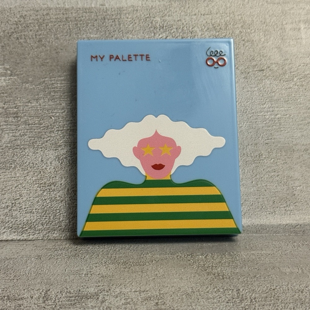 Innisfree My Palette X Olimpia Zagnoli (Small) Blue Girl Woman Striped Shirt